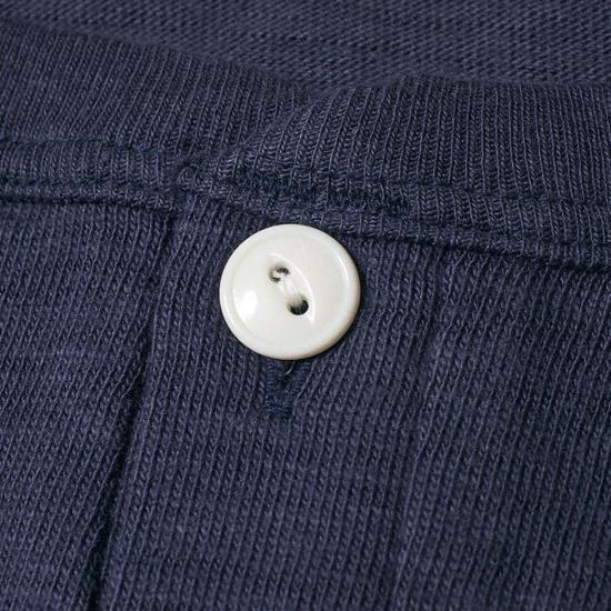  웨어하우스 폴로 티셔츠 Warehouse & Co. Lot 4601 Henley Neck T 에그플랜트/네이비 - WAREHOUSE