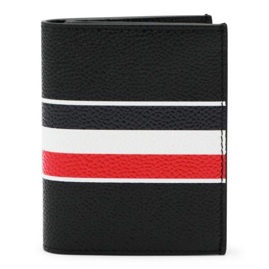 26SS 톰브라운 페블 그레인 RWB 더블 카드 홀더 UAW089A00198001 Black