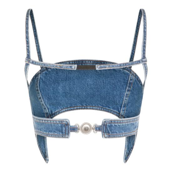 26SS 마린세르 민소매 티셔츠 WTO465ACDEN0002BL05 Blue - MARINE SERRE