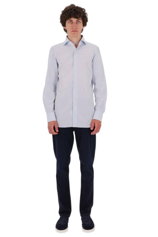 26FW 피나모레 긴팔 셔츠 NP 044712 C060802 Blue - FINAMORE