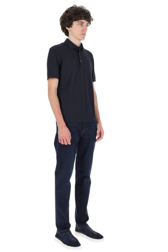 26SS 에르메네질도제냐 폴로 티셔츠 UH341A3 H786B09 Black - ERMENEGILDO ZEGNA
