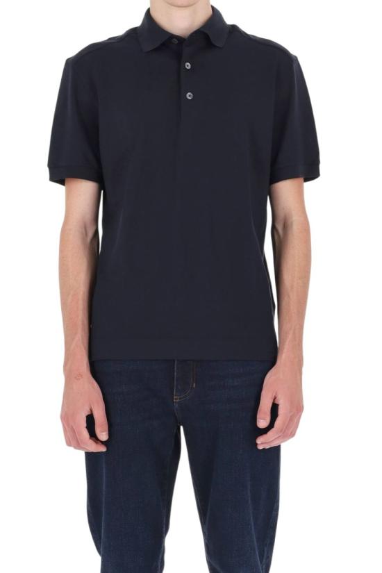 26SS 에르메네질도제냐 폴로 티셔츠 UH341A3 H786B09 Black - ERMENEGILDO ZEGNA