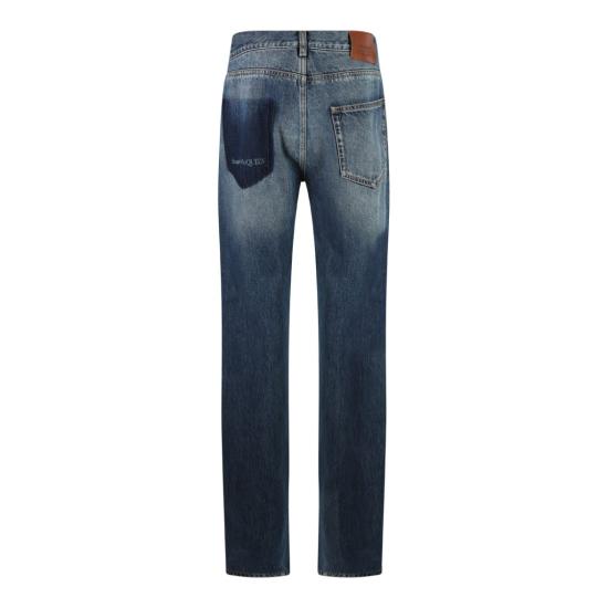  알렉산더 맥퀸 데님 팬츠 794082QYAA54211 Blue - ALEXANDER MCQUEEN