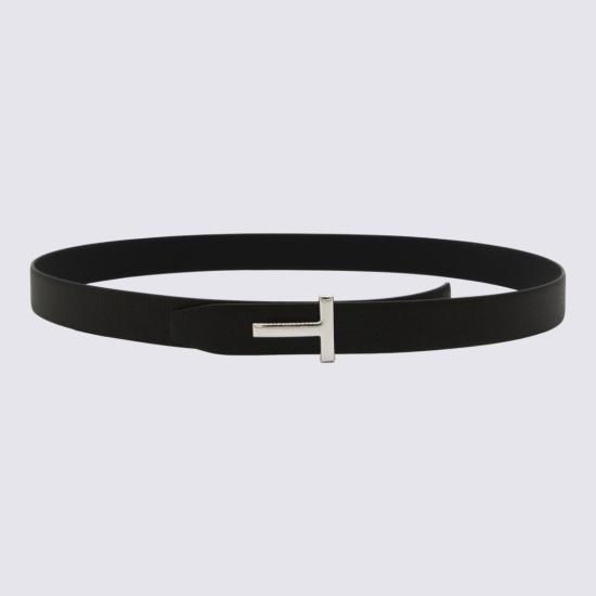 26FW 톰포드 레더 리버시블 버클 T 벨트 TB224LCL236SENB Black - TOMFORD