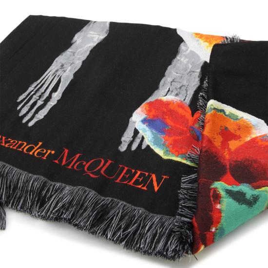  알렉산더 맥퀸 머플러/스카프 7562683D74Q1074 Black - ALEXANDER MCQUEEN