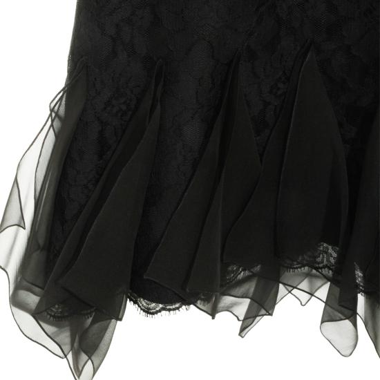 26SS 발렌티노 가라바니 미디 스커트 8B0RAF25A6A0NO Black - VALENTINO GARAVANI