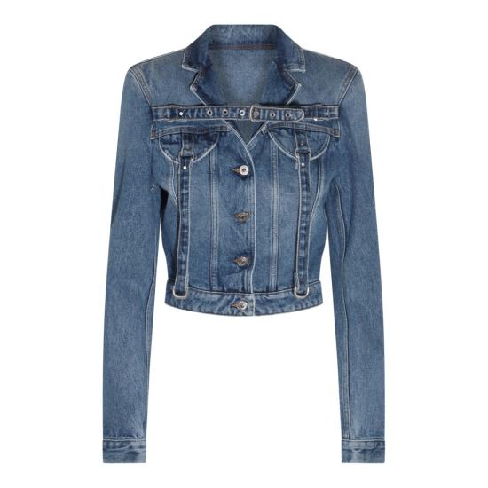  오프화이트 데님 자켓 OWYE048F23DEN0014500 Blue