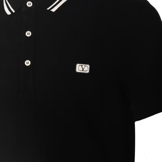  발렌티노 가라바니 폴로 티셔츠 6V3MH01KAQK0NO Black - VALENTINO GARAVANI