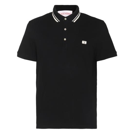  발렌티노 가라바니 폴로 티셔츠 6V3MH01KAQK0NO Black