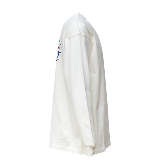 26FW 드롤드무슈 긴팔 티셔츠 LTS340CO248 White - DROLE DE MONSIEUR