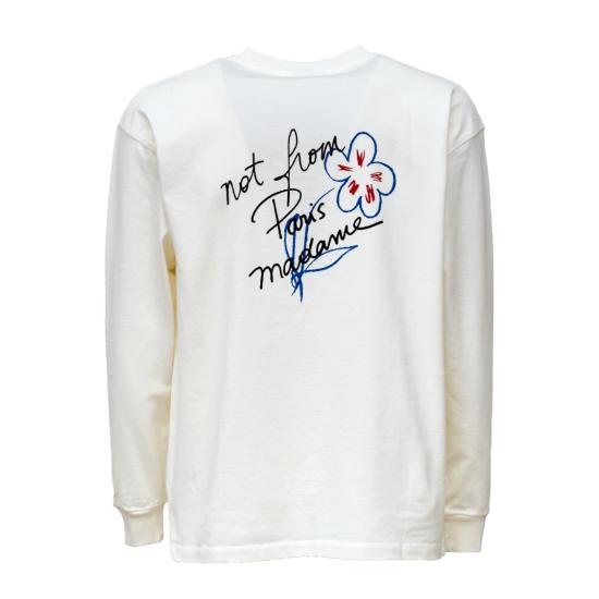 26FW 드롤드무슈 긴팔 티셔츠 LTS340CO248 White - DROLE DE MONSIEUR