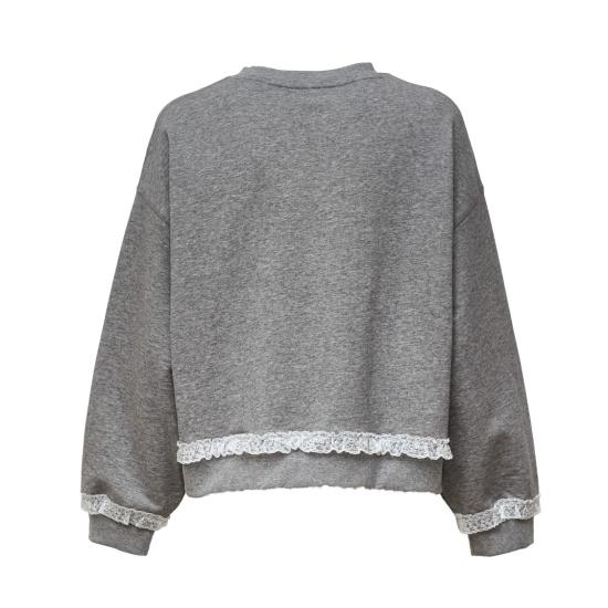 26FW 가니 긴팔 티셔츠 A1060070 Grey - GANNI