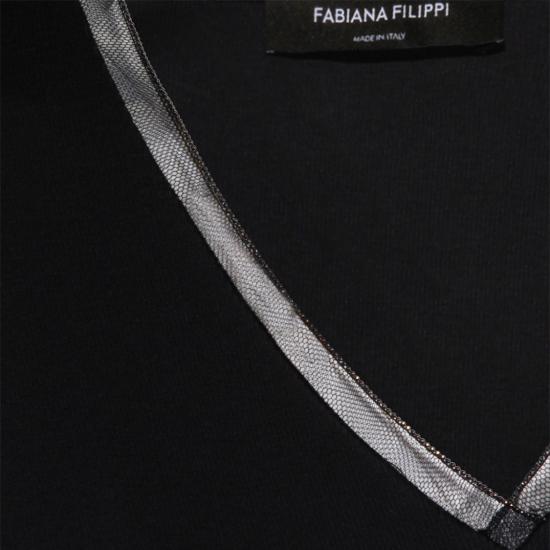 26FW 파비아나 필리피 긴팔 티셔츠 JED216F604L9075146 Black - FABIANA FILIPPI