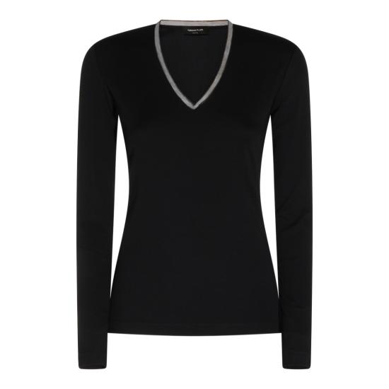 26FW 파비아나 필리피 긴팔 티셔츠 JED216F604L9075146 Black