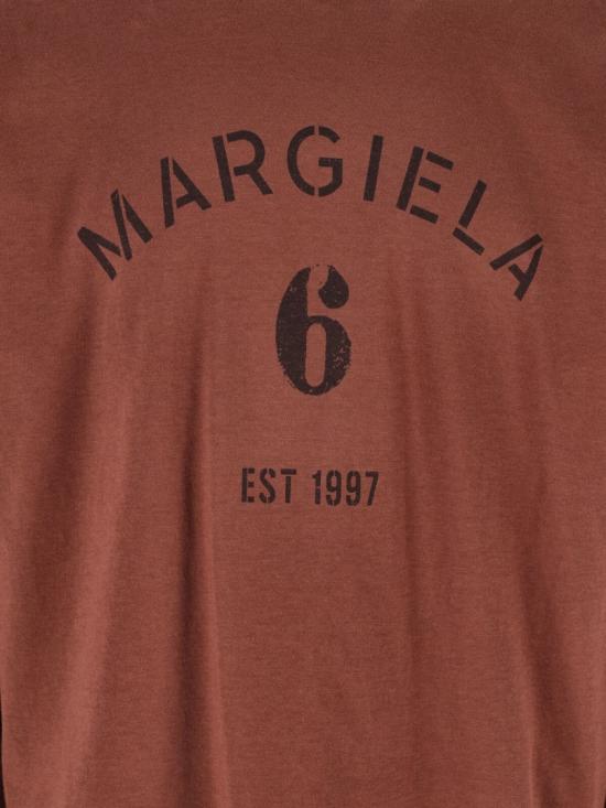 26FW MM6 메종마르지엘라 긴팔 티셔츠 SH0NH0024 M20048962 Brown - MM6 MAISON MARGIELA
