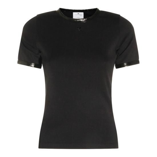 26FW 쿠레쥬 반팔 티셔츠 326JTS017JS03119999 Black