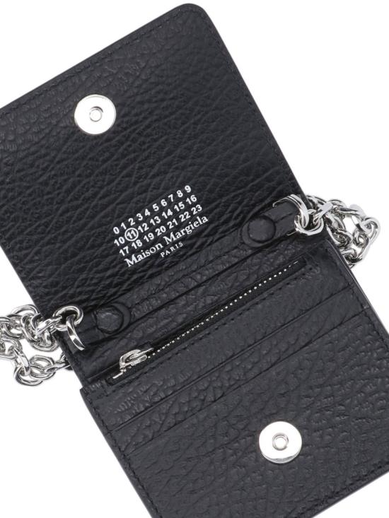 26FW 마르지엘라 스몰 레더 체인 지갑 SA3UI0009 P4455T8013 Black - MAISON MARGIELA