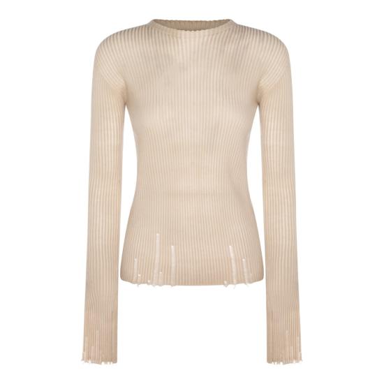 26SS 우마 왕 긴팔 티셔츠 UK7114UW200 Neutrals