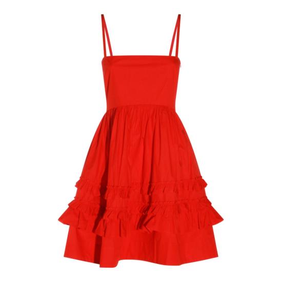 26FW 가니 미디 원피스 A1030705474 Red
