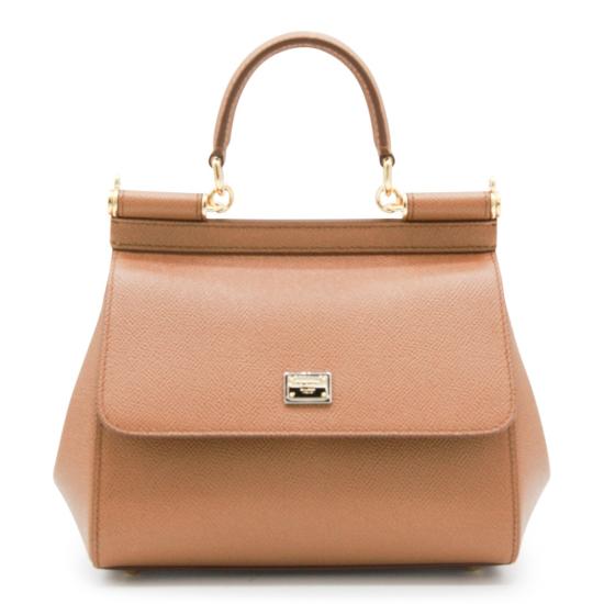 26FW 돌체앤가바나 미디움 시실리 핸드백 BB6003B10018M417 Brown