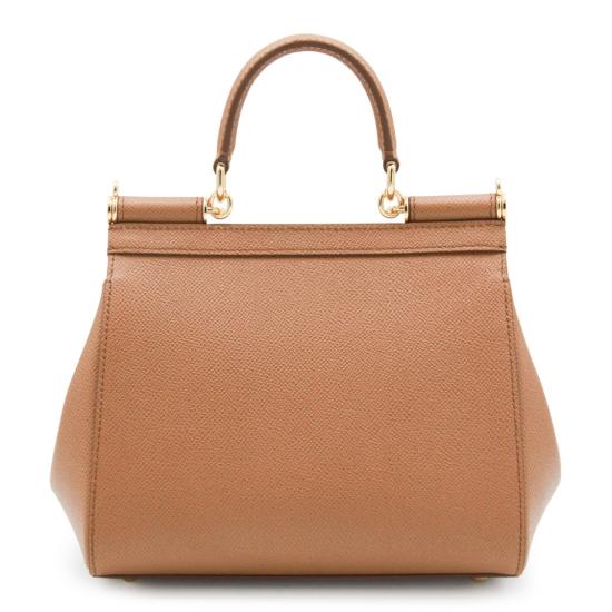 26FW 돌체앤가바나 미디움 시실리 핸드백 BB6003B10018M417 Brown - DOLCE & GABBANA