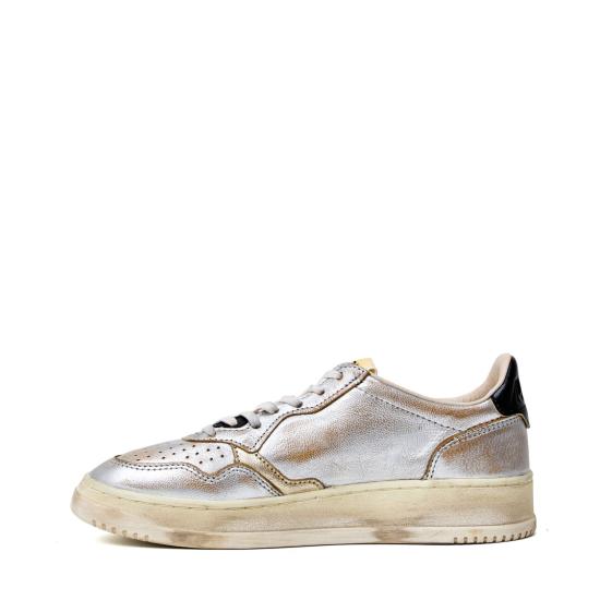 26FW 오트리 슈퍼 빈티지 메달리스트 로우 레더 스니커즈 AVLWWR02 White - AUTRY