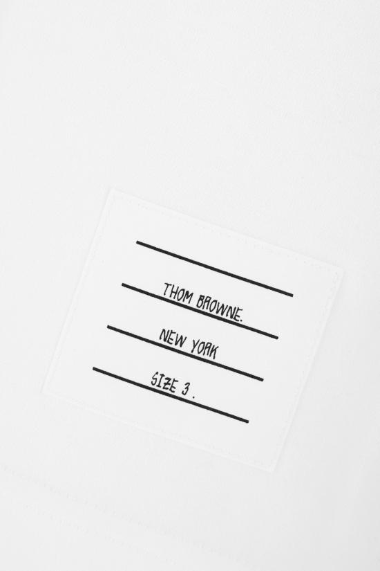 26FW 톰브라운 반팔 티셔츠 MJT581AJ0276 100 WHITE - THOM BROWNE