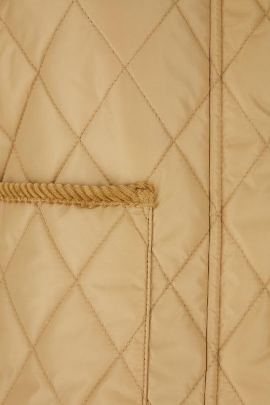 26FW 버버리 크롭 퀄티드 나일론 자켓 8107466 C1544 FLAX SAND IP CHECK - BURBERRY