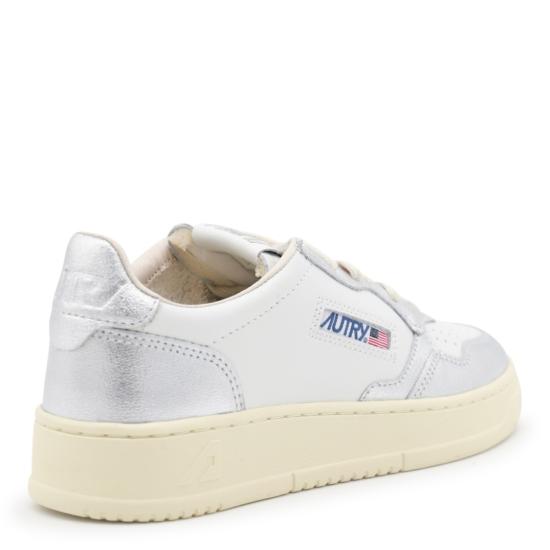 26FW 오트리 메달리스트 로우 레더 스니커즈 AULWWB18 White - AUTRY