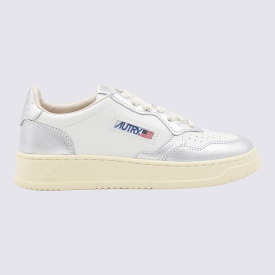 26FW 오트리 메달리스트 로우 레더 스니커즈 AULWWB18 White - AUTRY