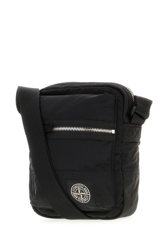 26FW 스톤 아일랜드 코티드 나일론 메탈 에코닐 크로스바디백 S159200015S0251 V0029 BLACK - STONE ISLAND