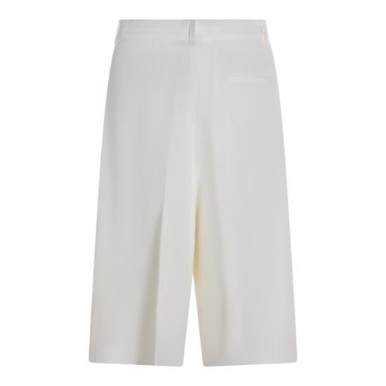 26SS 파비아나 필리피 플루이드 린넨 비스코스 버뮤다 쇼츠 PAD276F794M1500145 White - FABIANA FILIPPI
