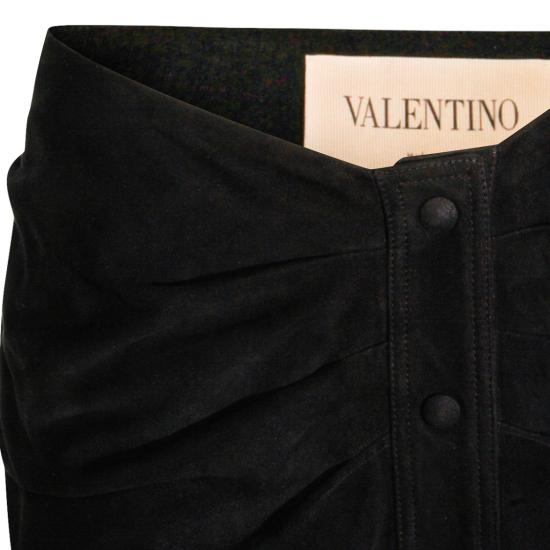 26SS 발렌티노 가라바니 미디 스커트 8B0NI08AA6Q0NO Black - VALENTINO GARAVANI