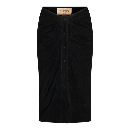 26SS 발렌티노 가라바니 미디 스커트 8B0NI08AA6Q0NO Black