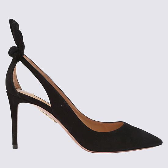 26FW 아쿠아주라 힐/펌프스 DENMIDP0SUE000 Black - AQUAZZURA