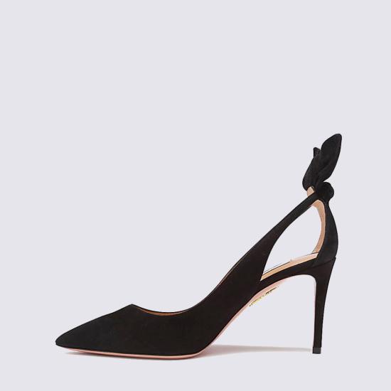 26FW 아쿠아주라 힐/펌프스 DENMIDP0SUE000 Black - AQUAZZURA