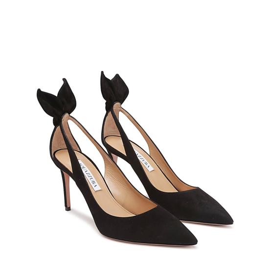 26FW 아쿠아주라 힐/펌프스 DENMIDP0SUE000 Black - AQUAZZURA