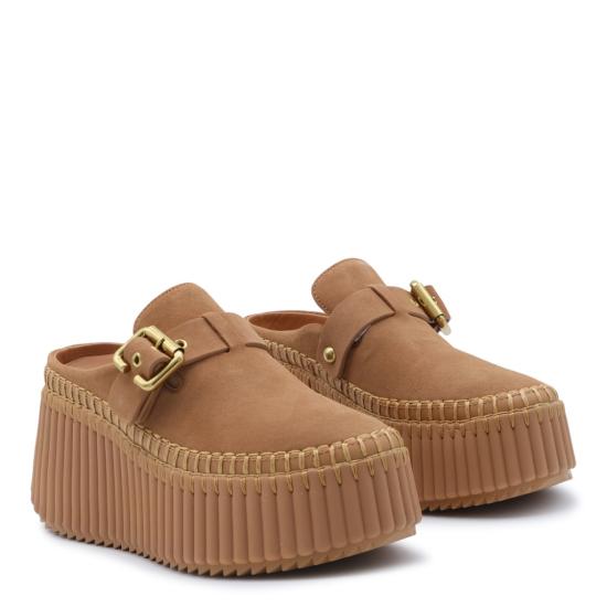 26FW 끌로에 뮬/슬리퍼 CH26A13CMS207 Brown - CHLOE