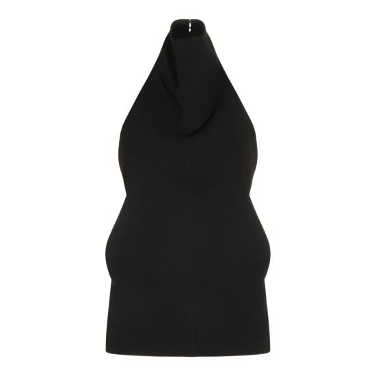 26FW 케이트 로네 플롱제 레더 홀터넥 탑 로네 플롱제 레더 홀터넥 탑 24874114200 Black