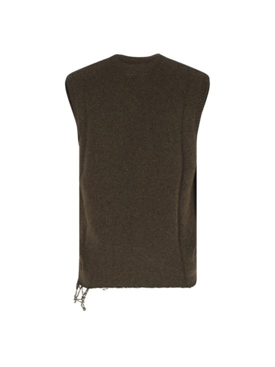 26FW MM6 메종마르지엘라 니트 베스트 SH0FB0026 M13283727S Green - MM6 MAISON MARGIELA