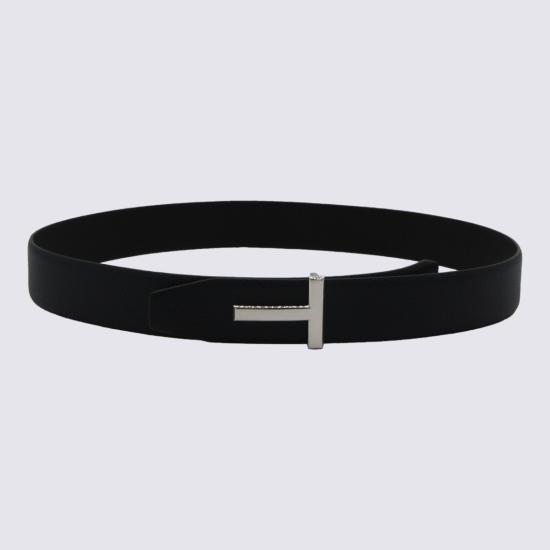 26FW 톰포드 그레인 레더 T 아이콘 벨트 40mm TB178LCL236SUNA Black - TOMFORD