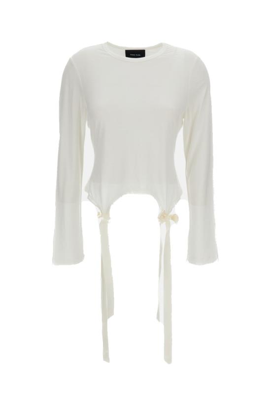 26FW 시몬로샤 긴팔 티셔츠 53130571IVORY White