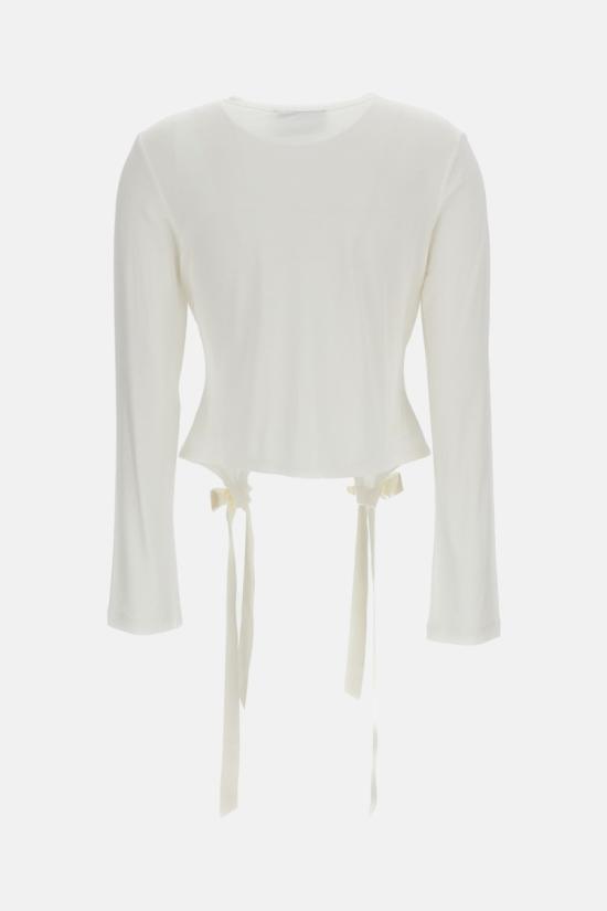 26FW 시몬로샤 긴팔 티셔츠 53130571IVORY White - SIMONE ROCHA