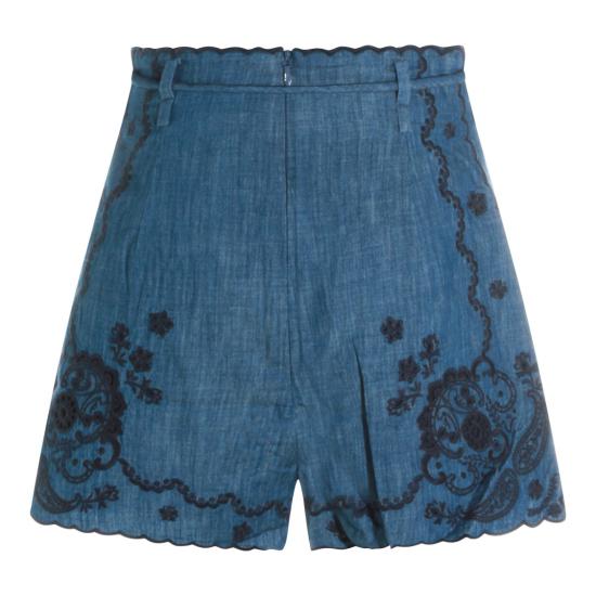 26FW 짐머만 데님 숏팬츠 8361ASS261RWBLU Blue - ZIMMERMANN