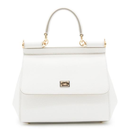 26FW 돌체앤가바나 미디움 시실리 핸드백 BB6003B100180001 White