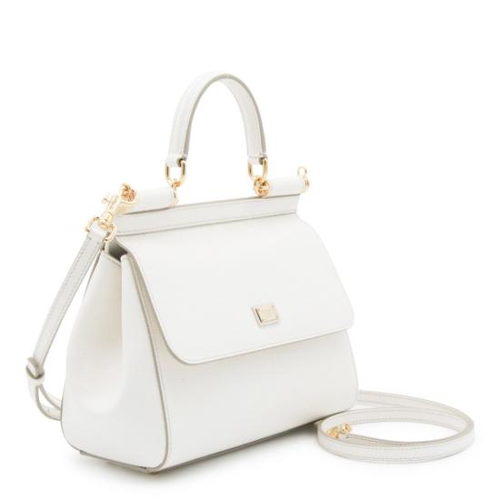 26FW 돌체앤가바나 미디움 시실리 핸드백 BB6003B100180001 White - DOLCE & GABBANA