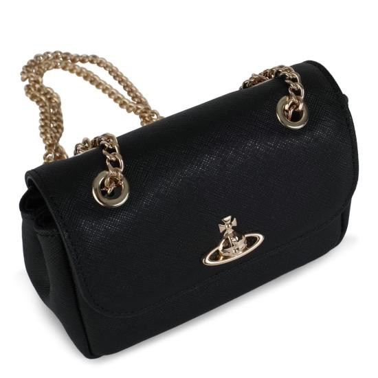 26FW 비비안웨스트우드 스몰 펄스 체인 크로스백 5C01000BWL001NN402 Black - VIVIENNE WESTWOOD
