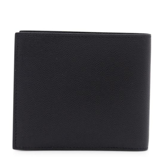 26SS 생로랑 그랑 드 뿌드르 엠보스드 레더 이스트/웨스트 동전 반지갑 396303BTY0N1000 Black - SAINT LAURENT