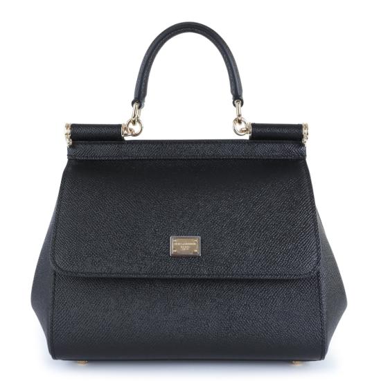 26FW 돌체앤가바나 미디움 시실리 핸드백 BB6003B100180999 Black