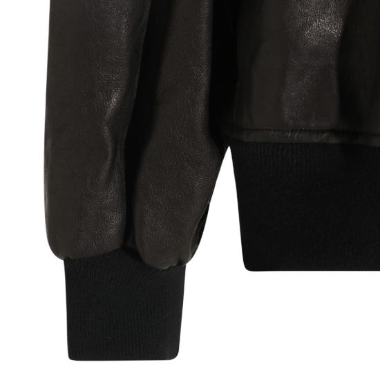 26FW 케이트 쉘맨 레더 자켓 쉘맨 레더 자켓 6166729200 Black - KHAITE